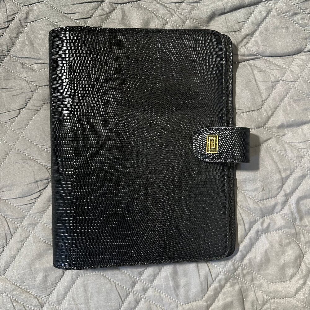 NOTIQ Ring Planner A5 Black Lizard